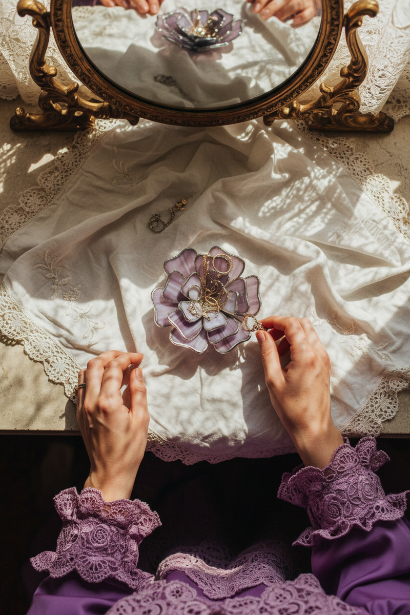 floral ring dishes for weddings