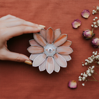Glass Daisy Ring Dish