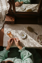 Daisy Ring Holder • Vanity Jewelry Dish • Floral Jewelry Tray for Dressing Table