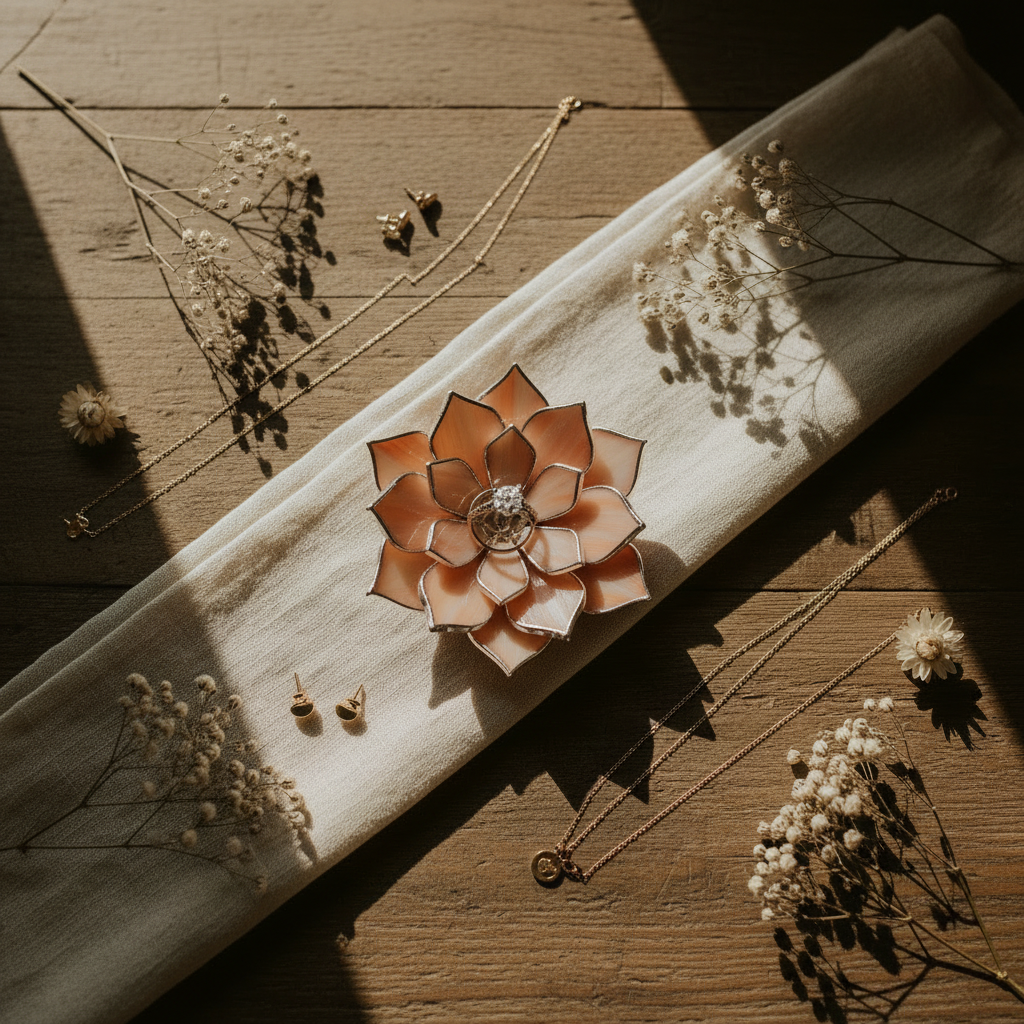 Stained Glass Proposal Ring Dish • Wedding Ring Holder • Bridal Gift