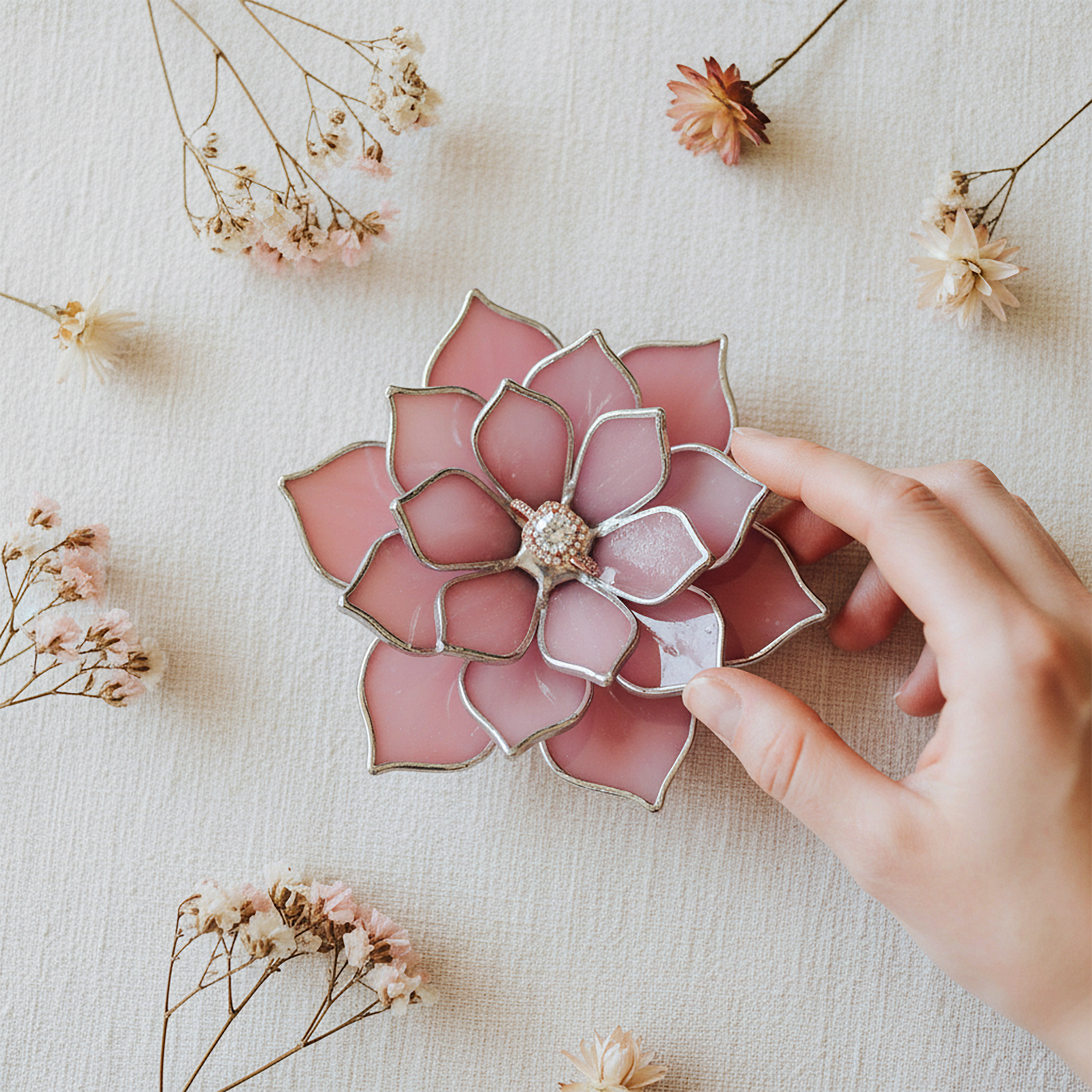 Minimal Glass Ring Dish • Jewelry Holder for Everyday Use • Thoughtful Gift for Her