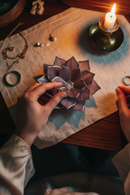 Stained Glass Ring Dish • Victorian Style Jewelry Holder • Gothic Vanity Decor