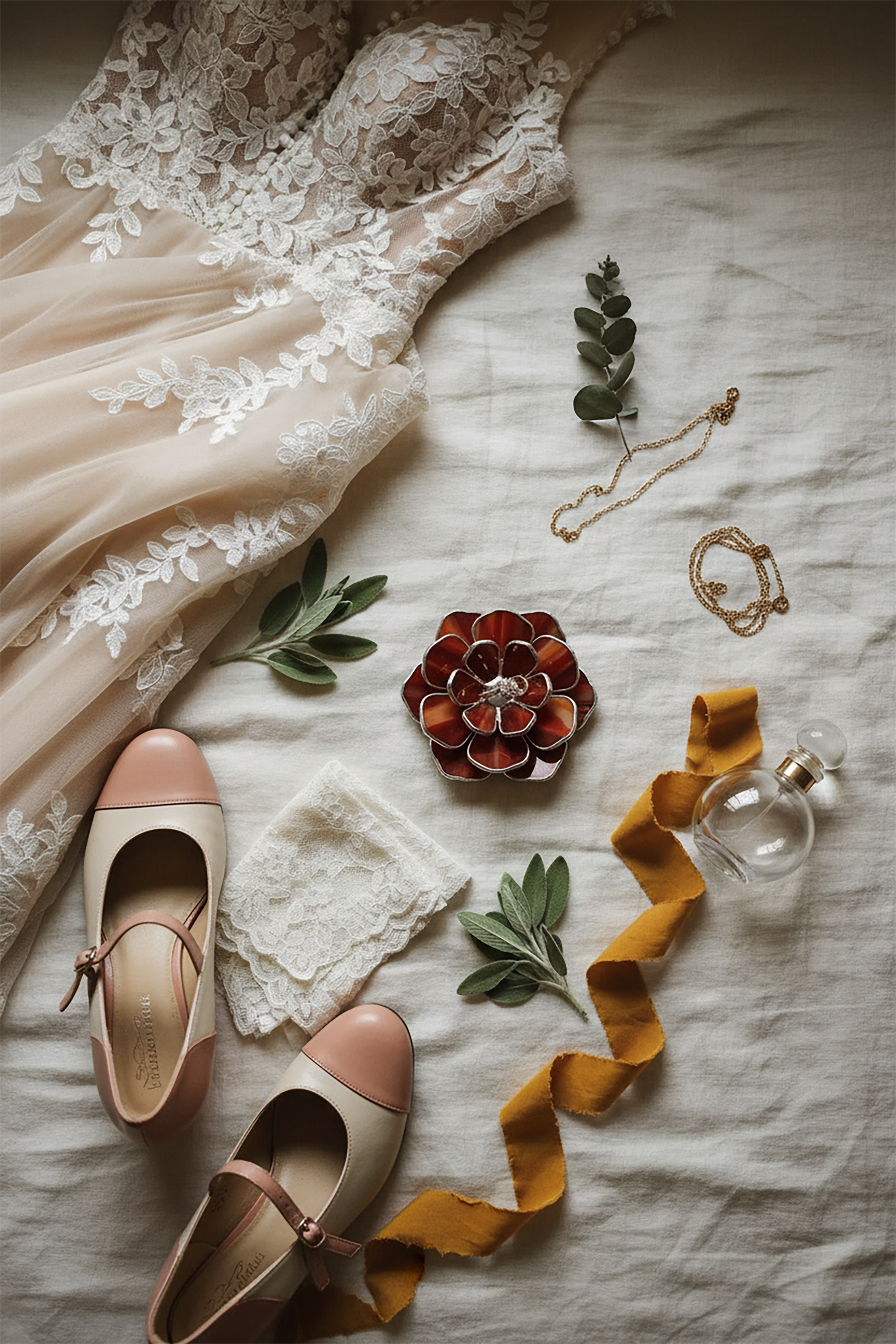 Stained Glass Peony Ring Dish • Ruby
