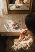 Glass Succulent Jewelry Dish • Handmade Bedside Ring Holder • Vintage Inspired Trinket Tray
