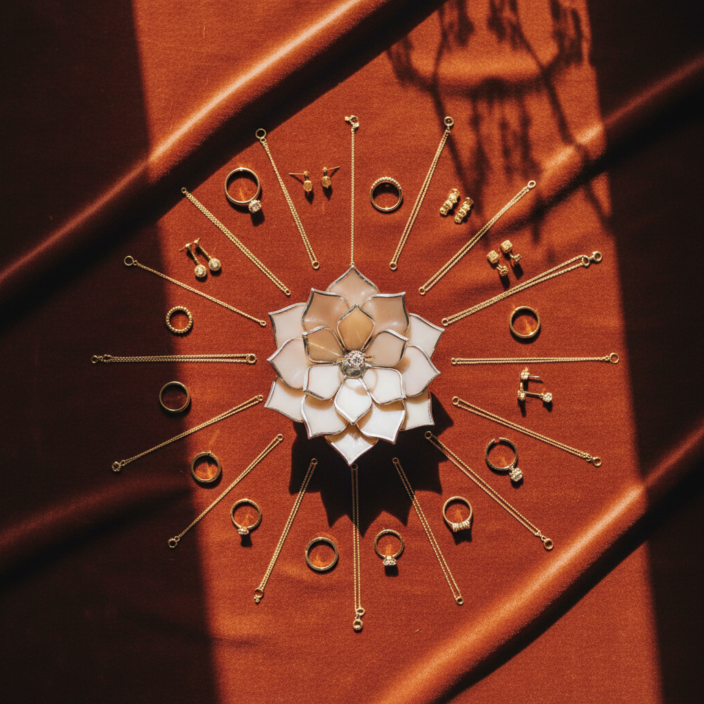 Glass Succulent Jewelry Dish • Handmade Vanity Decor • Vintage Inspired Mom Gift