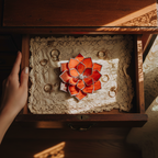 Glass Succulent Jewelry Dish • Handmade Bedside Ring Holder • Vintage Inspired Trinket Tray