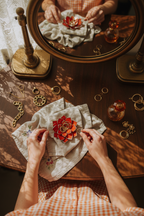 Glass Succulent Jewelry Dish • Handmade Bedside Ring Holder • Vintage Inspired Trinket Tray