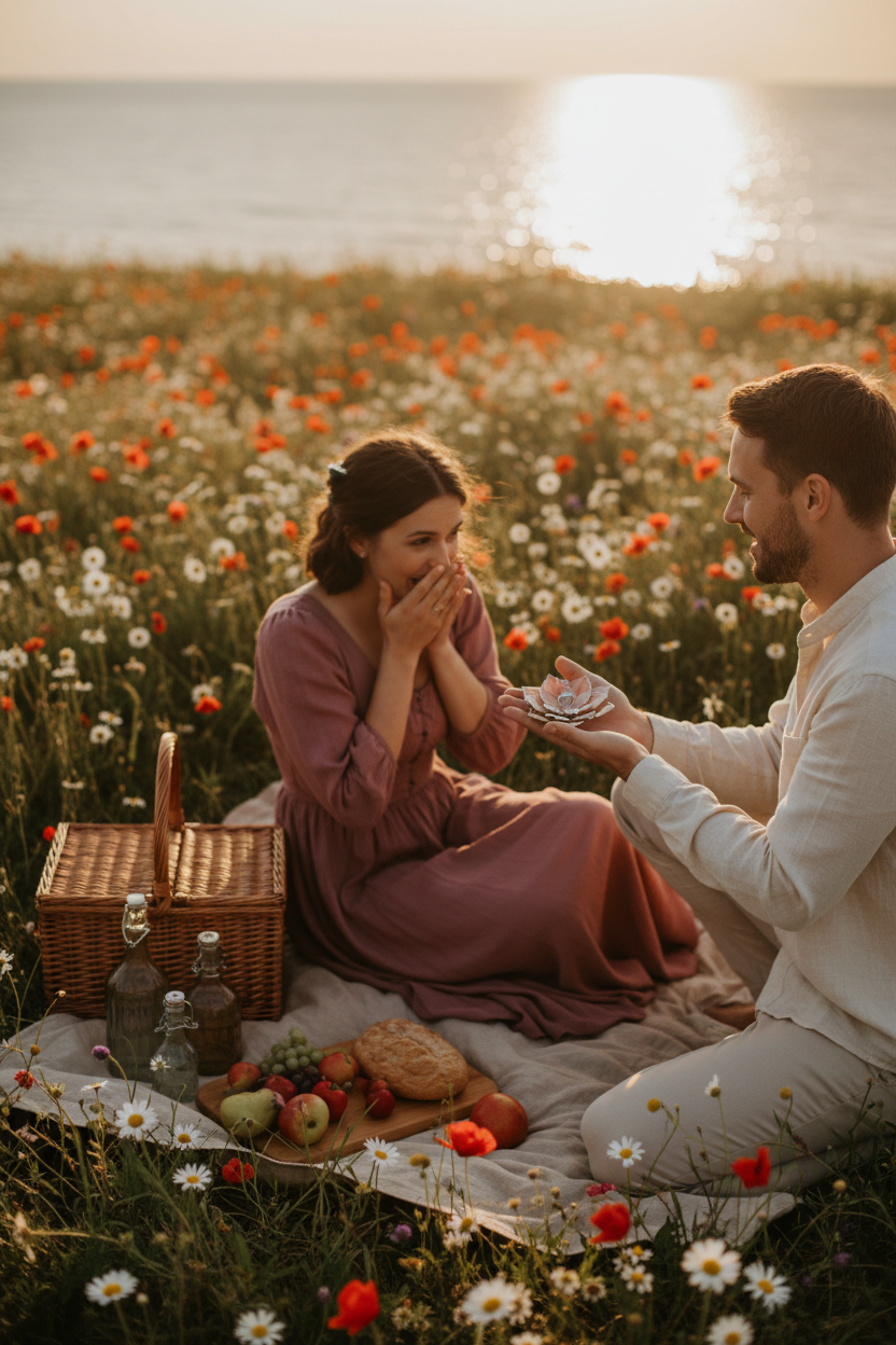 Stained Glass Flower Ring Dish • Wildflower Wedding Decor