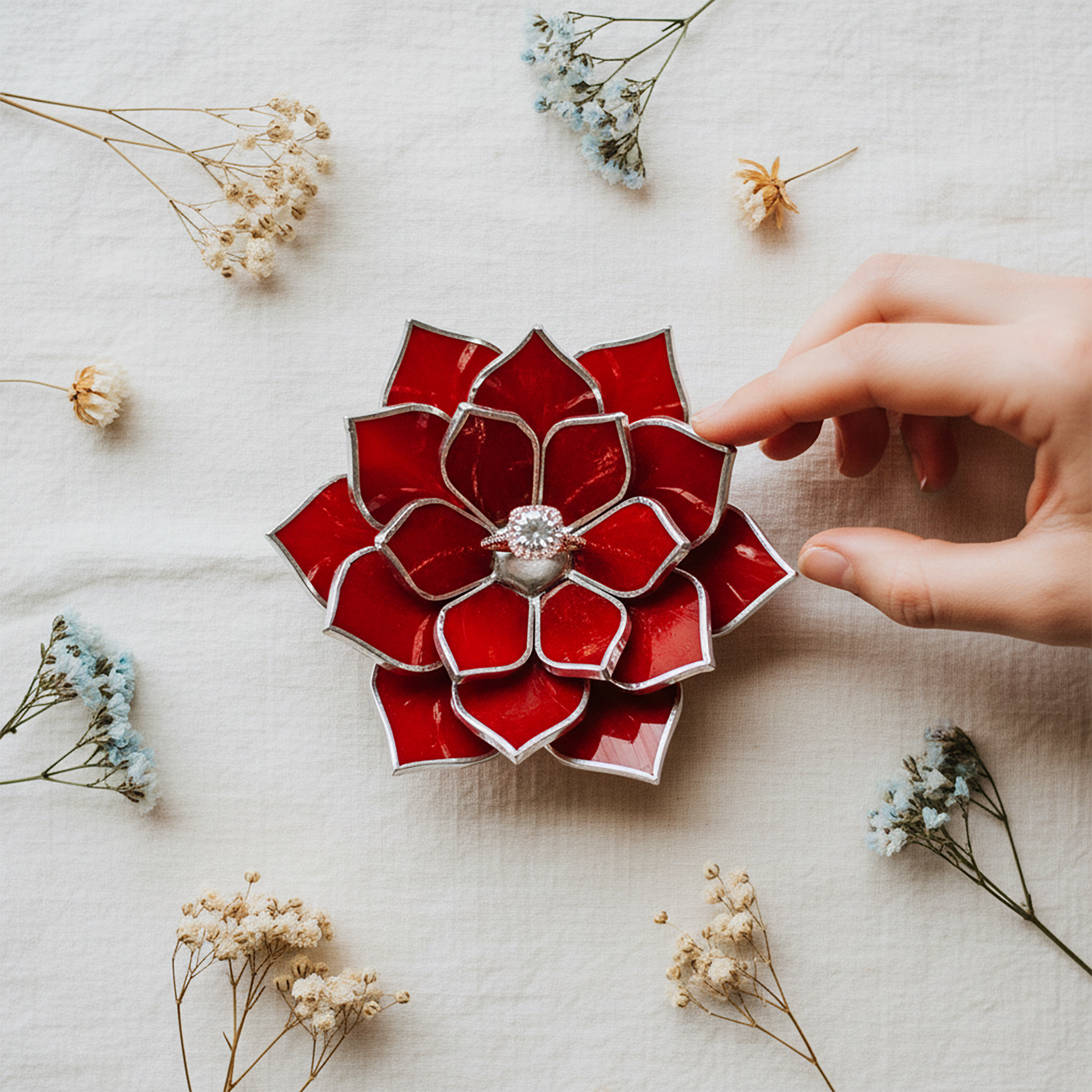 Minimal Glass Ring Dish • Jewelry Holder for Everyday Use • Thoughtful Gift for Her