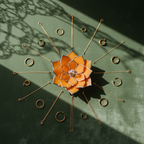 Glass Succulent Jewelry Dish • Handmade Bedside Ring Holder • Vintage Inspired Trinket Tray