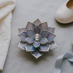 Stained Glass Lotus Ring Holder • Engagement Ring Dish