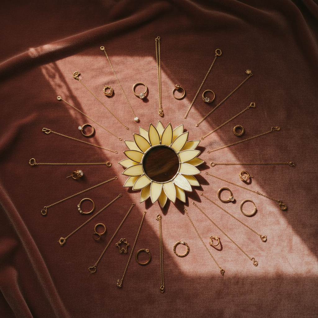 Sunflower Ring Dish • Floral Jewelry Dish for Mother's Day