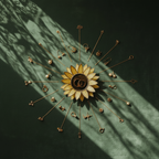 Handcrafted Sunflower Ring Dish • Cottagecore Jewelry Holder Tray • Summer Decor