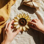 Sunflower Ring Dish • Mother Daughter Gift • Floral Jewelry Dish