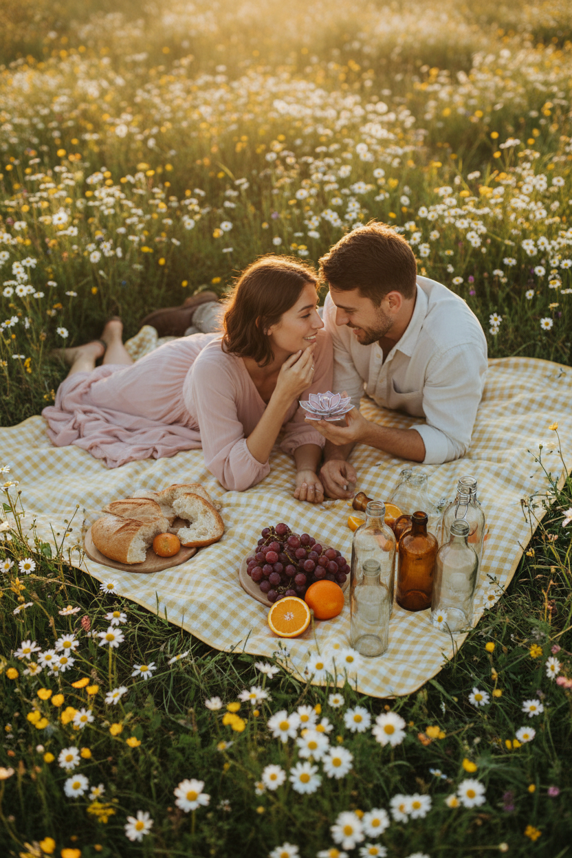 Cottagecore Proposal Ring Dish • Stained Glass Engagement Ring Holder