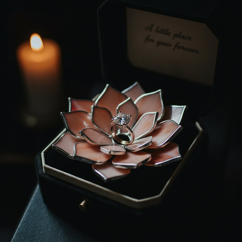 Minimal Glass Ring Dish • Jewelry Holder for Everyday Use • Thoughtful Gift for Her