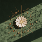 Daisy Ring Holder • Vanity Jewelry Dish • Floral Jewelry Tray for Dressing Table