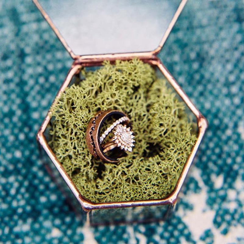 boho wedding ring box