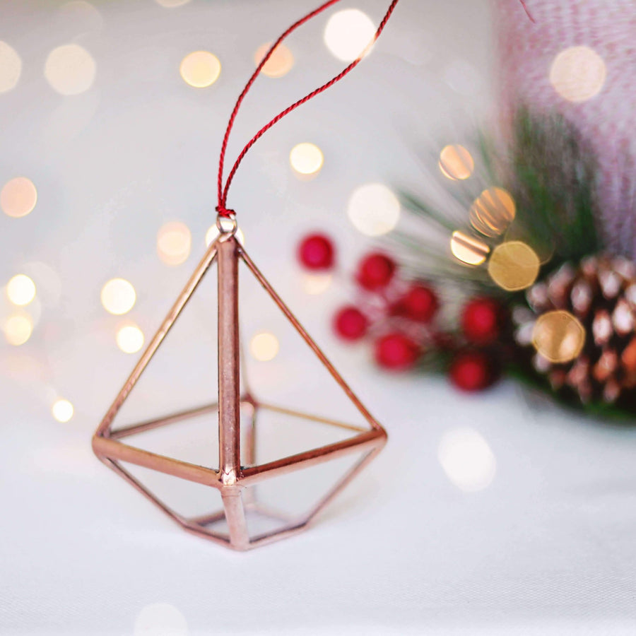 geometric christmas ornament