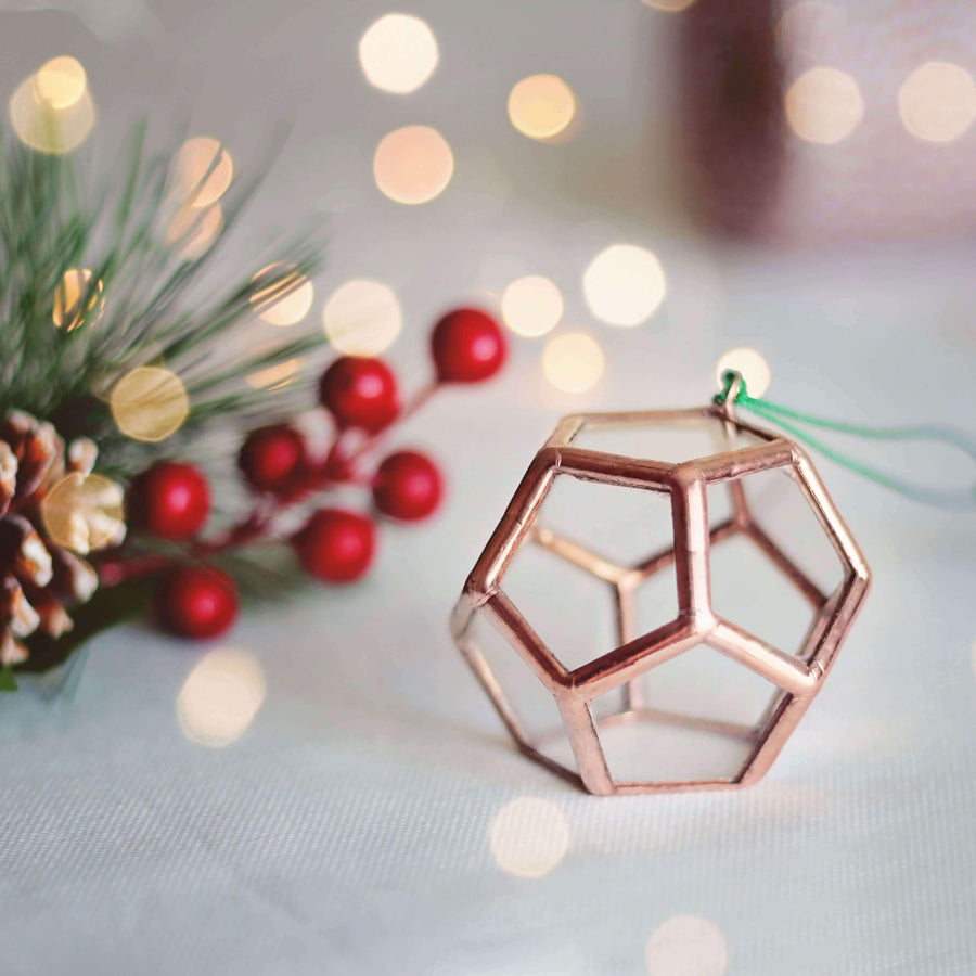 geometric christmas ornament