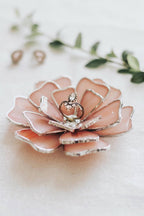 glass wedding ring dish