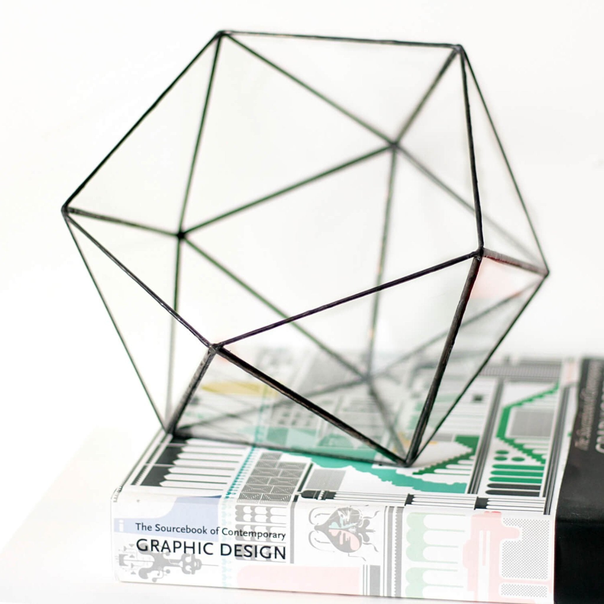 Large Geometric Terrarium Container | Icosahedron by Waen