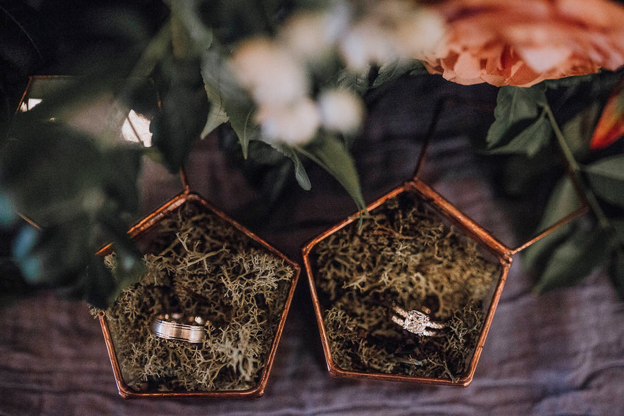 rustic wedding ring boxes