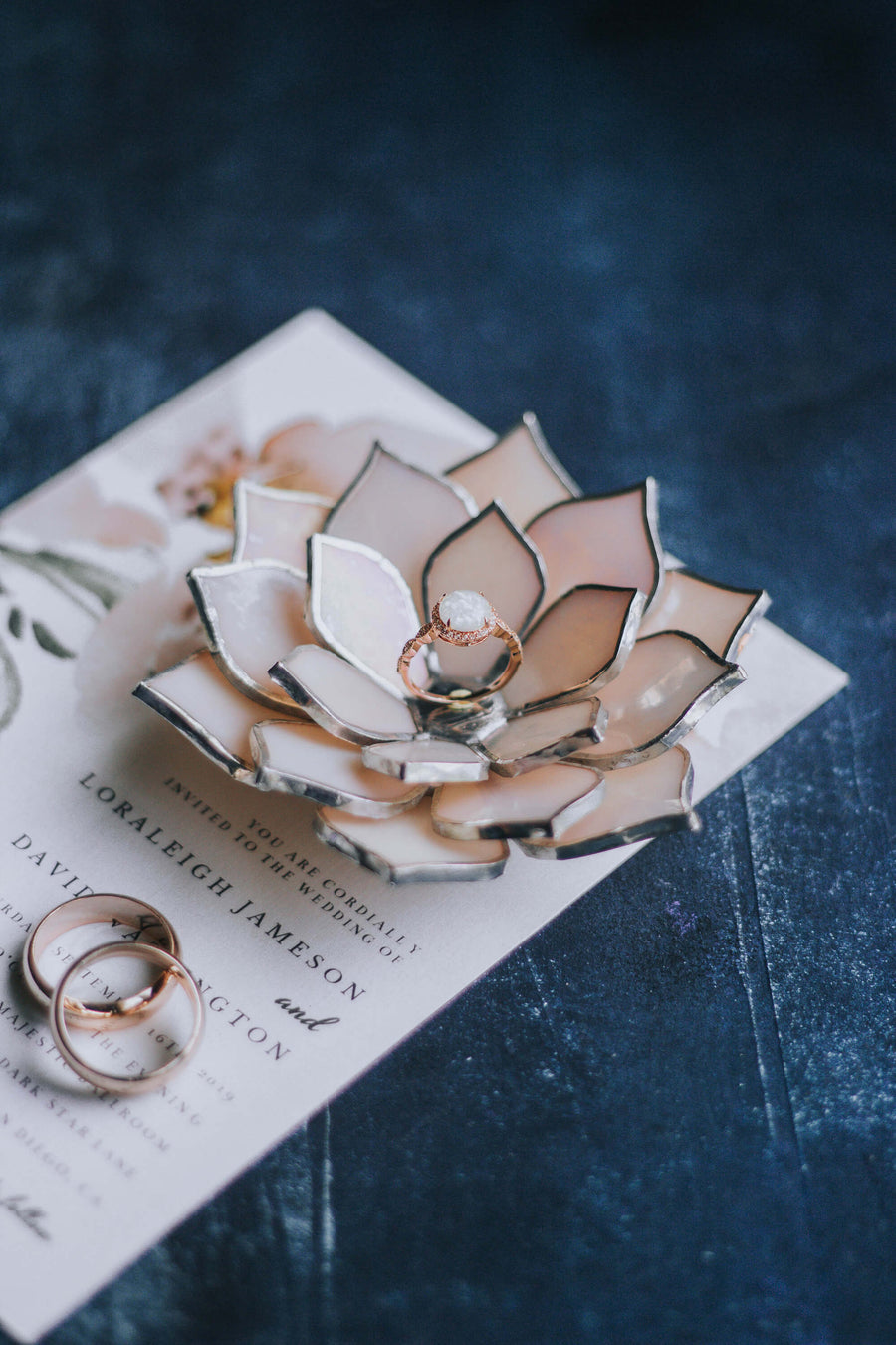 stained-glass-light-pink-iridescent-succulent-shaped-engagement-wedding-ring-dish-holder