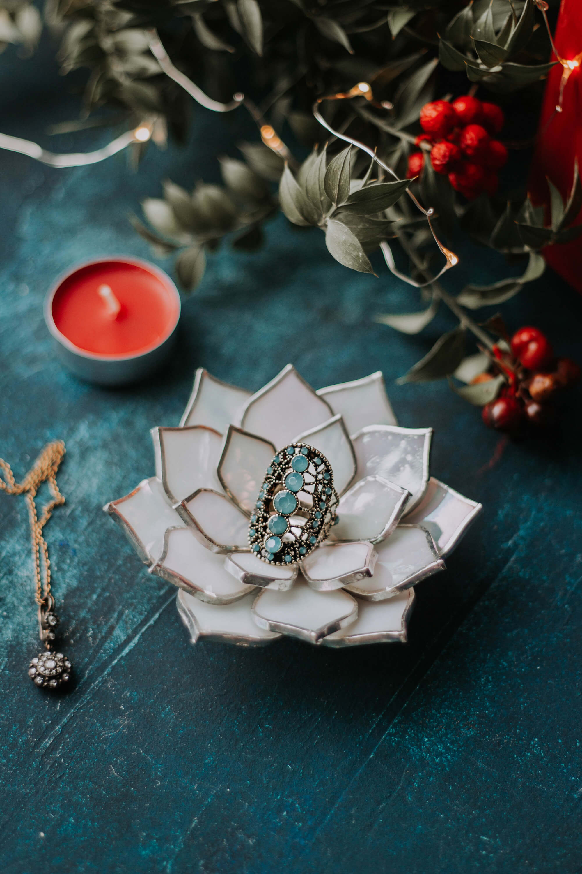 succulent ring holder Stained Glass Succulent Ring Holder & Jewelry Dish by Waen